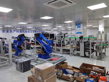 华工大工厂智能化包装运输生产线